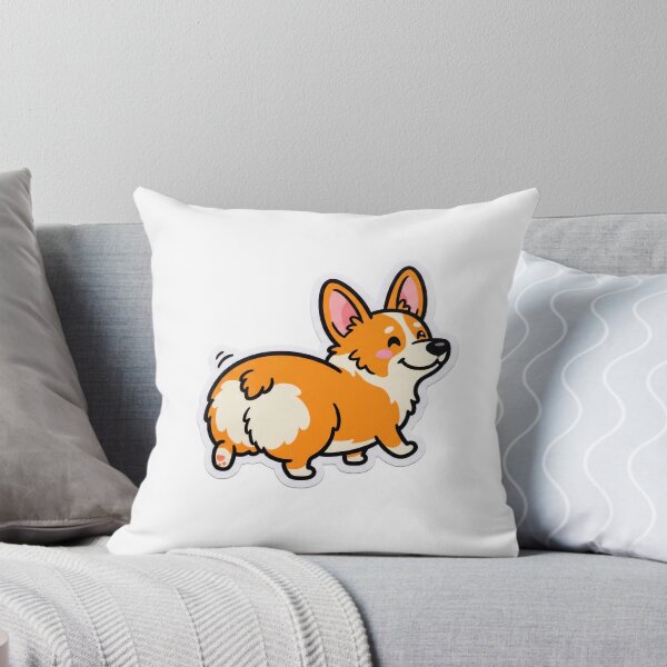 Item preview, Funny Corgi Butt Cartoon Sticker designed and sold by Magimel.