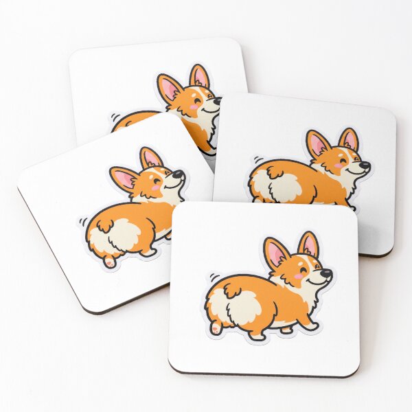 Item preview, Funny Corgi Butt Cartoon Sticker designed and sold by Magimel.