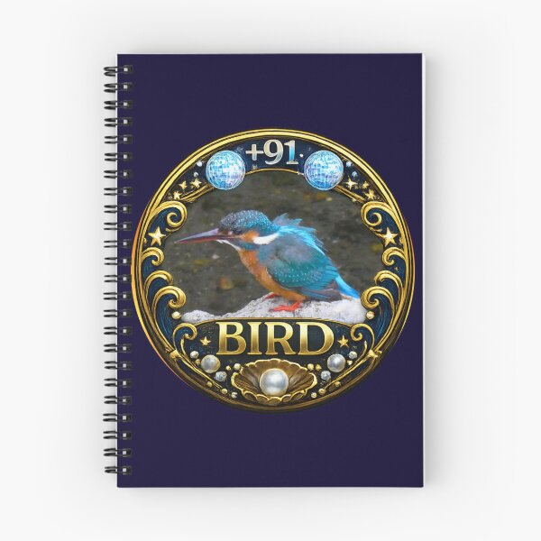 Item preview, +91BIRD LADY Logo: Godzilla Cobalt Blue Kingfisher Edition designed and sold by Plus91BIRD.
