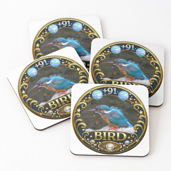 Item preview, +91BIRD LADY Logo: Godzilla Cobalt Blue Kingfisher Edition designed and sold by Plus91BIRD.