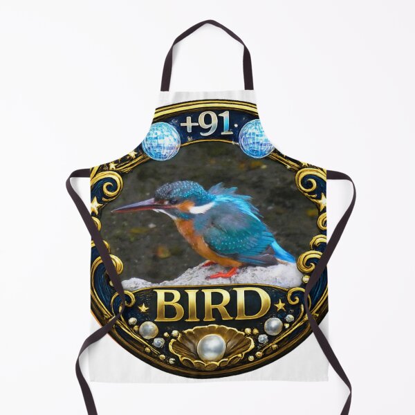 Item preview, +91BIRD LADY Logo: Godzilla Cobalt Blue Kingfisher Edition designed and sold by Plus91BIRD.