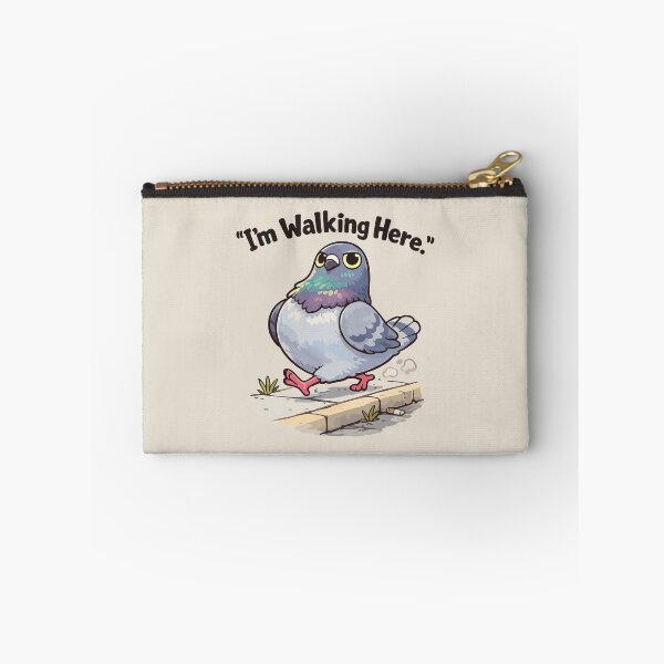 Item preview, I'm Walking Here Funny Pigeon Sticker Cute City Bird Meme Gift designed and sold by SimplePoDesign.
