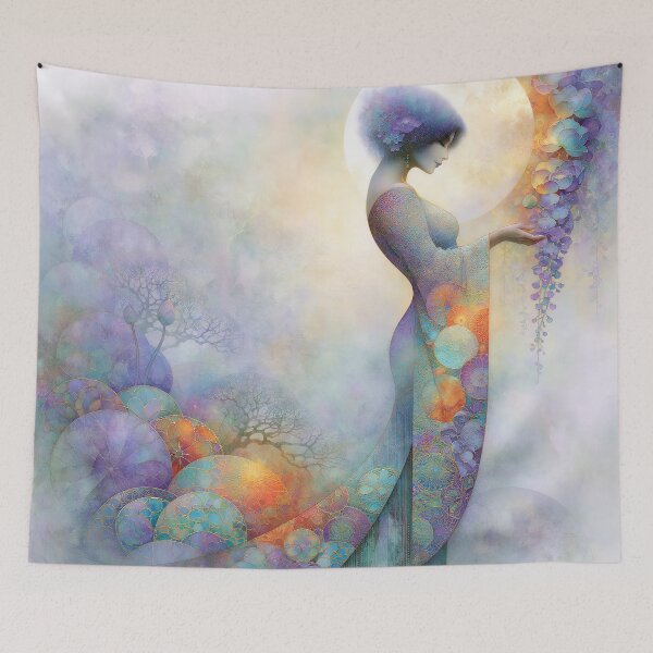 Item preview, The Ethereal Wisteria Mandala designed and sold by bloorose.
