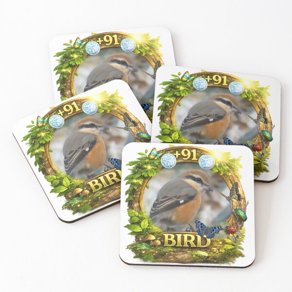 Item preview, +91BIRD Mozu Logo: Urban Oasis Bull-headed Shrike Edition designed and sold by Plus91BIRD.