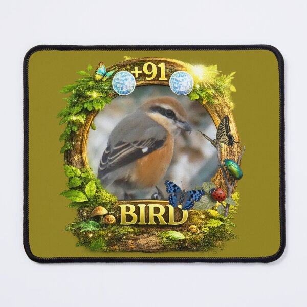 Item preview, +91BIRD Mozu Logo: Urban Oasis Bull-headed Shrike Edition designed and sold by Plus91BIRD.