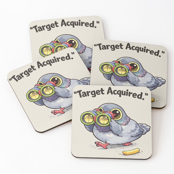 Aperçu de l'œuvre Target a acquis un autocollant amusant représentant un pigeon, un cadeau mignon pour les amateurs d'observation d'oiseaux. créée et vendue par SimplePoDesign.