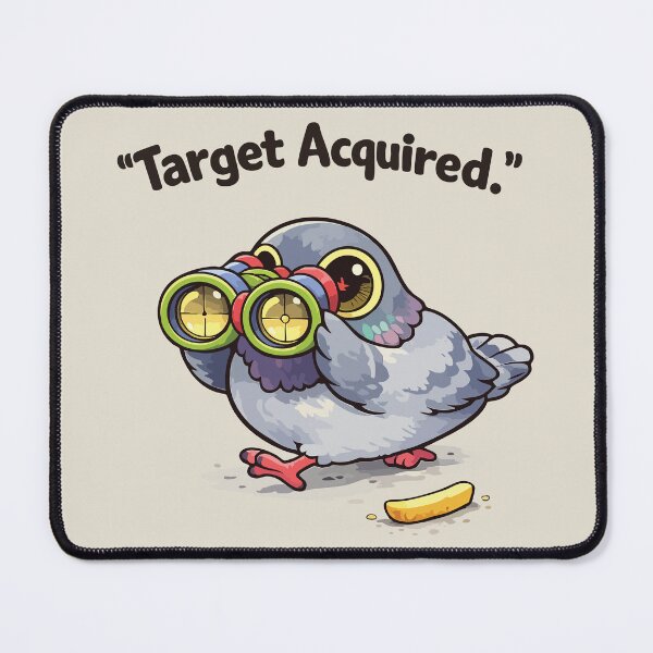 Item preview, Target Acquired Funny Pigeon Sticker Cute Bird Watching Meme Gift designed and sold by SimplePoDesign.