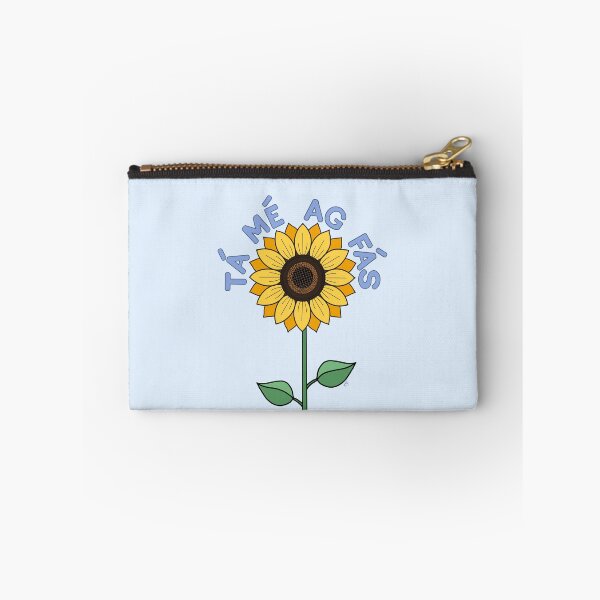 Item preview, Tá mé ag fás: I AM GROWING (as Gaeilge / in Irish) Sunflower designed and sold by BrokenIrish.