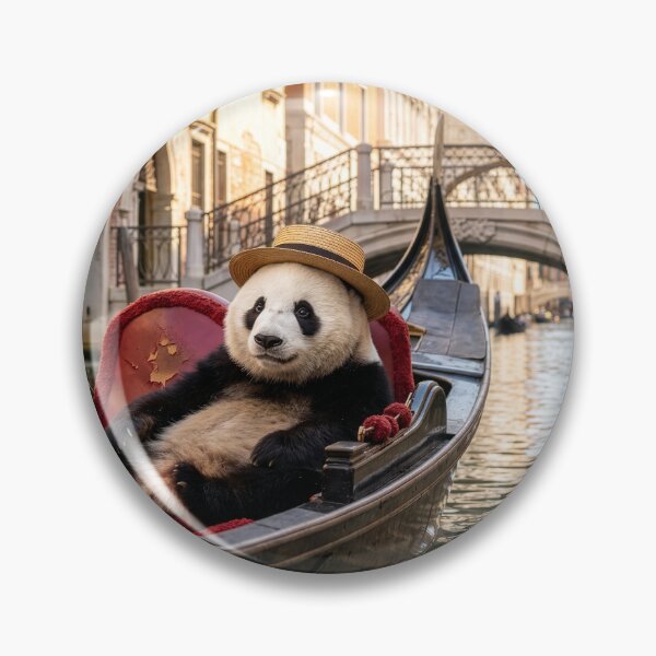 Item preview, Relaxed Panda Explores Venice in the Lap of Luxury designed and sold by Tridentulus.