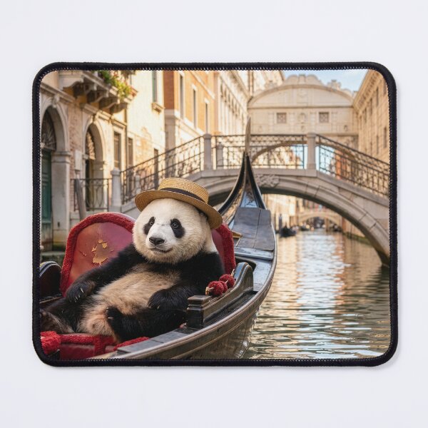 Item preview, Relaxed Panda Explores Venice in the Lap of Luxury designed and sold by Tridentulus.