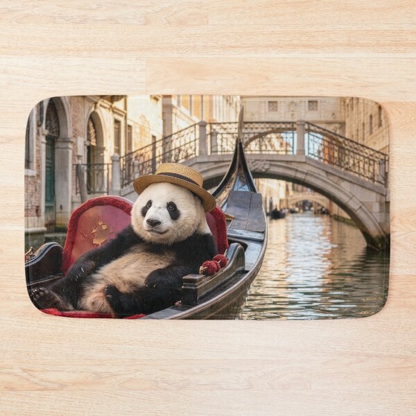 Item preview, Relaxed Panda Explores Venice in the Lap of Luxury designed and sold by Tridentulus.