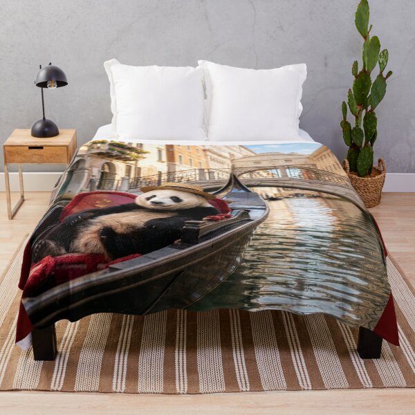 Item preview, Relaxed Panda Explores Venice in the Lap of Luxury designed and sold by Tridentulus.