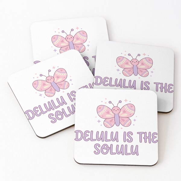 Item preview, Delulu Is The Solulu Cute Butterfly Funny Quote Gift designed and sold by Chrono Design Workx.