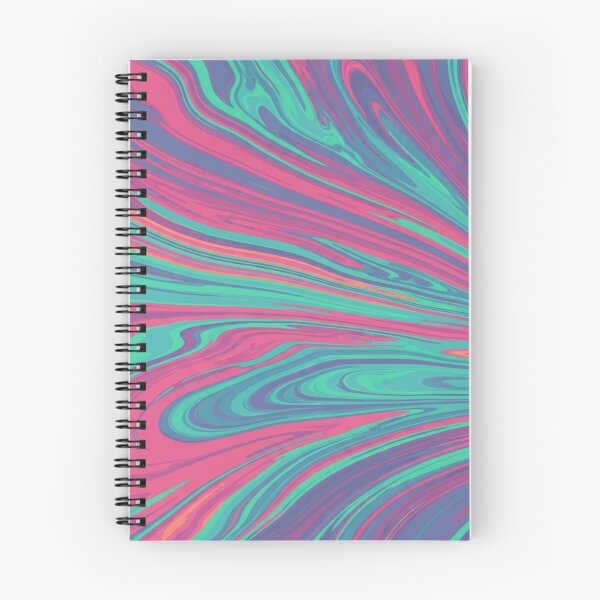 Item preview, Retro Neon Fluid Swirl - Psychedelic Liquid Marble Art designed and sold by Dzblack.