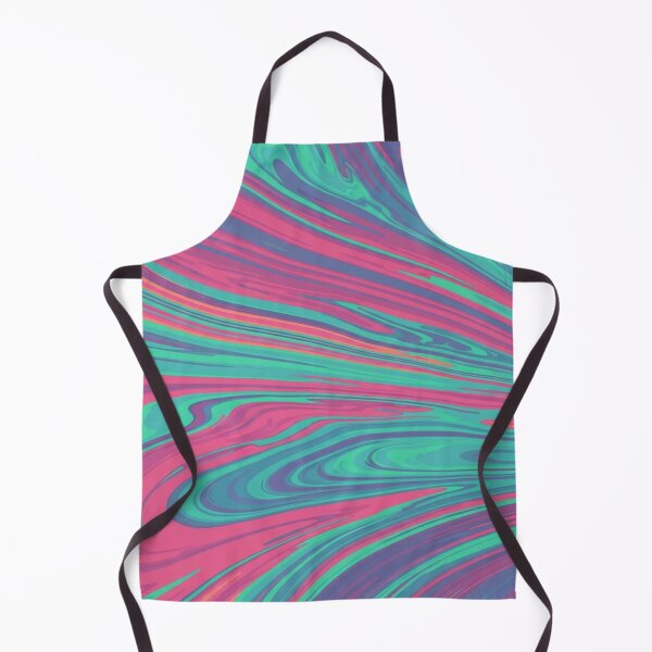 Item preview, Retro Neon Fluid Swirl - Psychedelic Liquid Marble Art designed and sold by Dzblack.