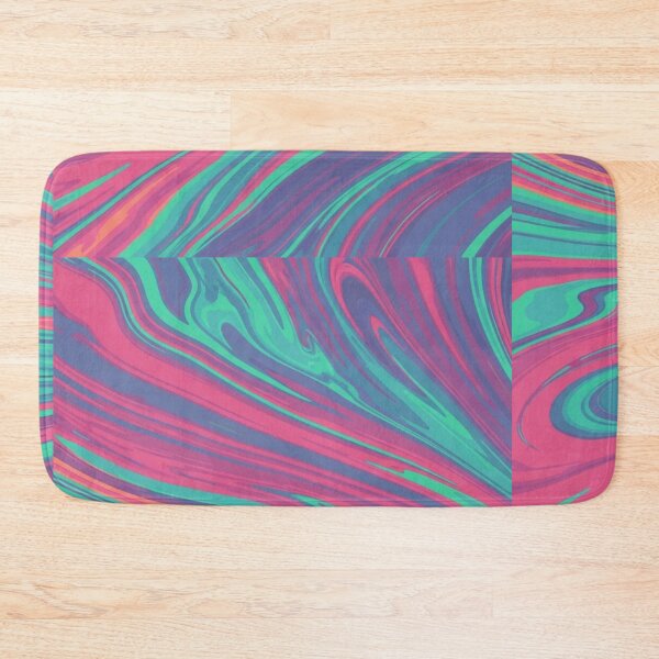 Item preview, Retro Neon Fluid Swirl - Psychedelic Liquid Marble Art designed and sold by Dzblack.