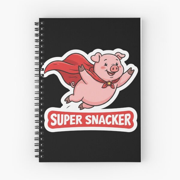Item preview, Cute Flying Superhero Pig Super Snacker designed and sold by Owcomm.