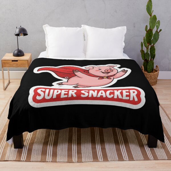 Item preview, Cute Flying Superhero Pig Super Snacker designed and sold by Owcomm.