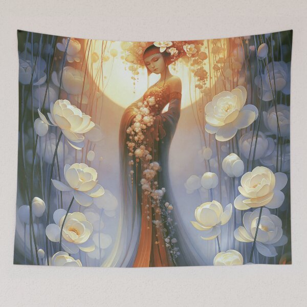 Item preview, The Golden Moonbeam Lotus designed and sold by bloorose.