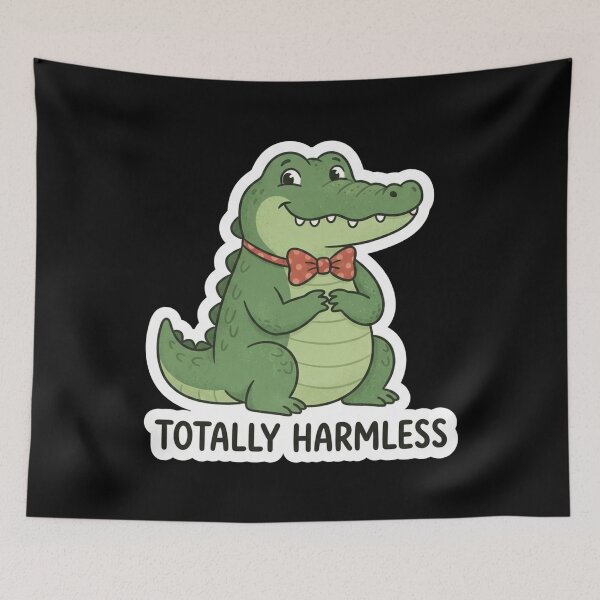 Item preview, Cute Friendly Alligator Wearing A Bowtie designed and sold by Owcomm.