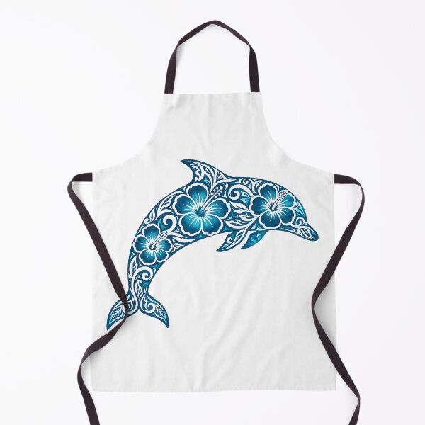 Item preview, Tropical Floral Hibiscus Dolphin designed and sold by OTSC.