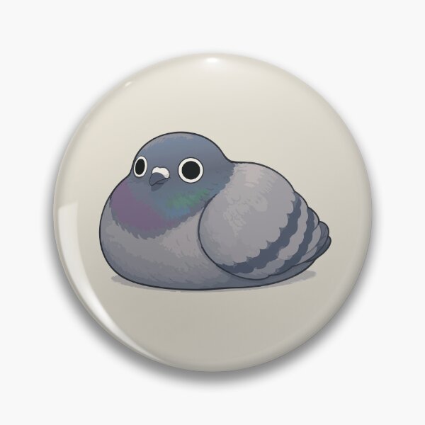 Item preview, Round Loaf Pigeon Cute Bird Sticker Chubby City Pigeon Gift designed and sold by SimplePoDesign.