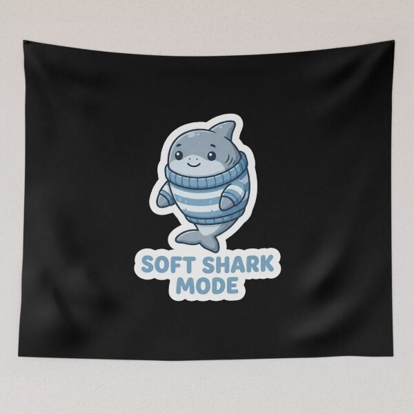 Item preview, Cute Baby Shark Wearing Cozy Sweater designed and sold by Owcomm.