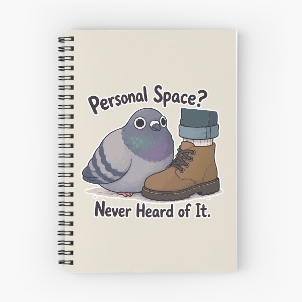 Item preview, Personal Space Never Heard Of It Funny Pigeon Sticker Cute Bird Meme Gift designed and sold by SimplePoDesign.