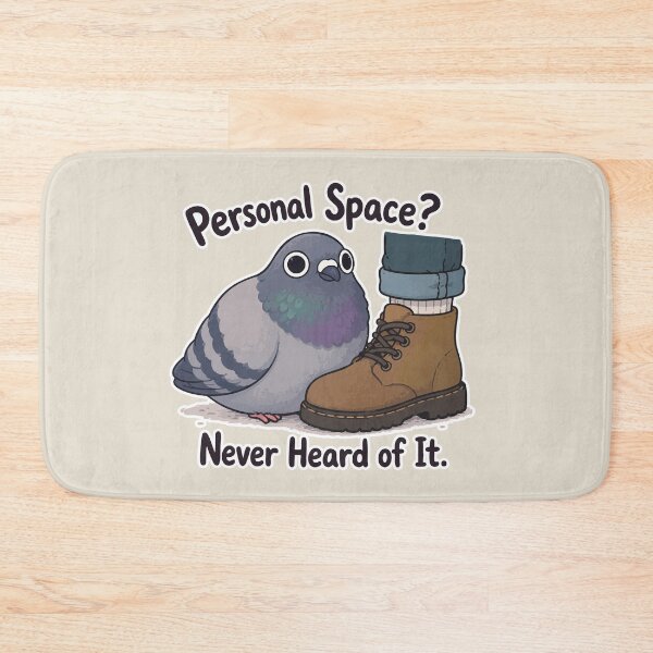 Item preview, Personal Space Never Heard Of It Funny Pigeon Sticker Cute Bird Meme Gift designed and sold by SimplePoDesign.