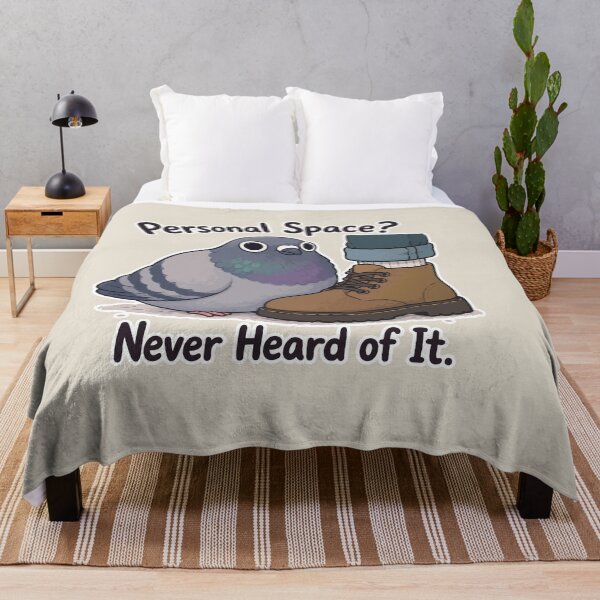 Item preview, Personal Space Never Heard Of It Funny Pigeon Sticker Cute Bird Meme Gift designed and sold by SimplePoDesign.