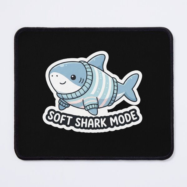 Item preview, Cute Shark Wearing A Cozy Sweater designed and sold by Owcomm.