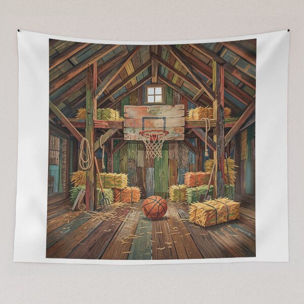 Item preview, Country Barn Basketball Hoop designed and sold by Home Decor Art.