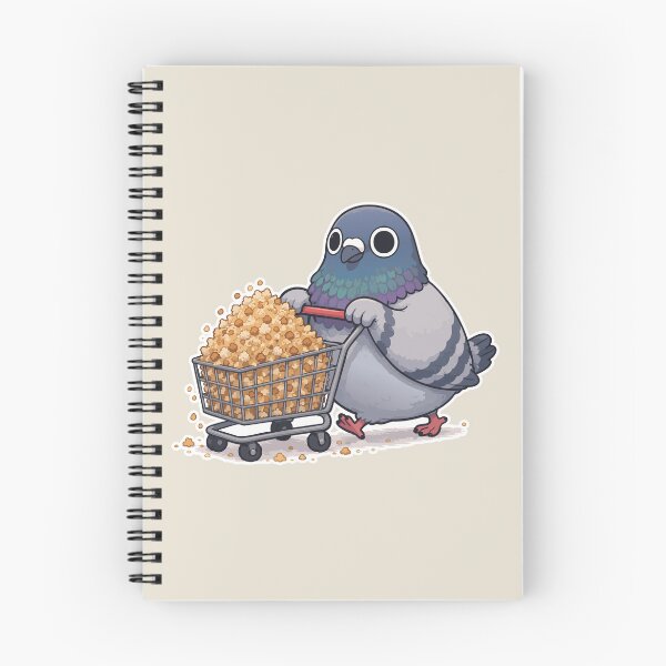 Item preview, Popcorn Pigeon Funny Bird Sticker Cute Snack Lover Meme Gift designed and sold by SimplePoDesign.