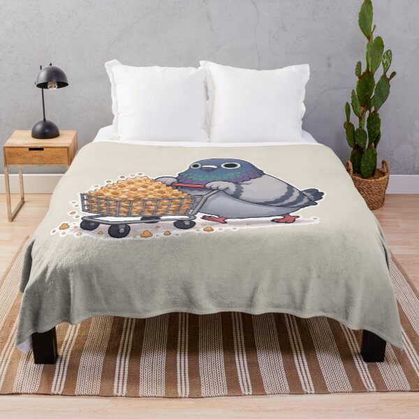 Item preview, Popcorn Pigeon Funny Bird Sticker Cute Snack Lover Meme Gift designed and sold by SimplePoDesign.