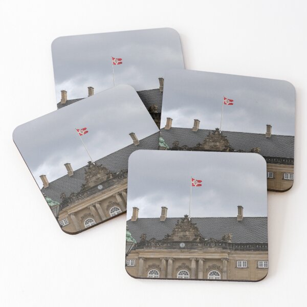 Item preview, Amalienborg Palace Facade with Danish Flag, Copenhagen designed and sold by jrtwynam.