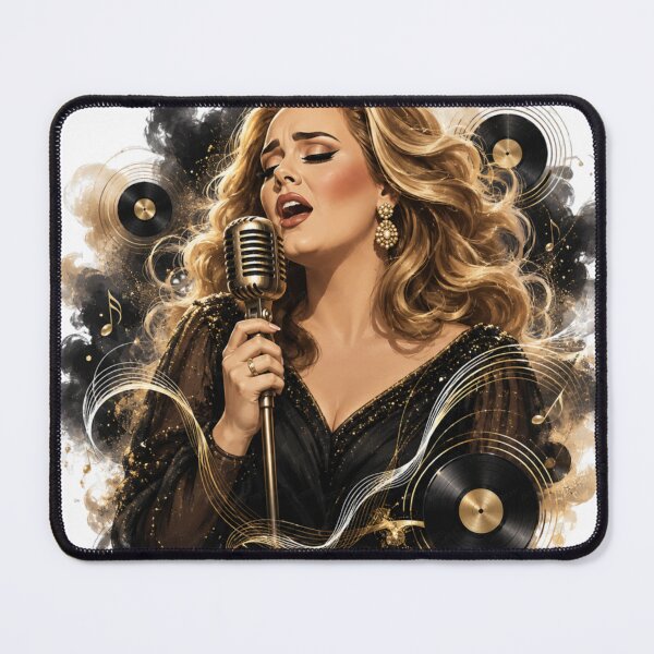 Item preview, Adele Golden Vinyl Tribute designed and sold by madkeenoff.