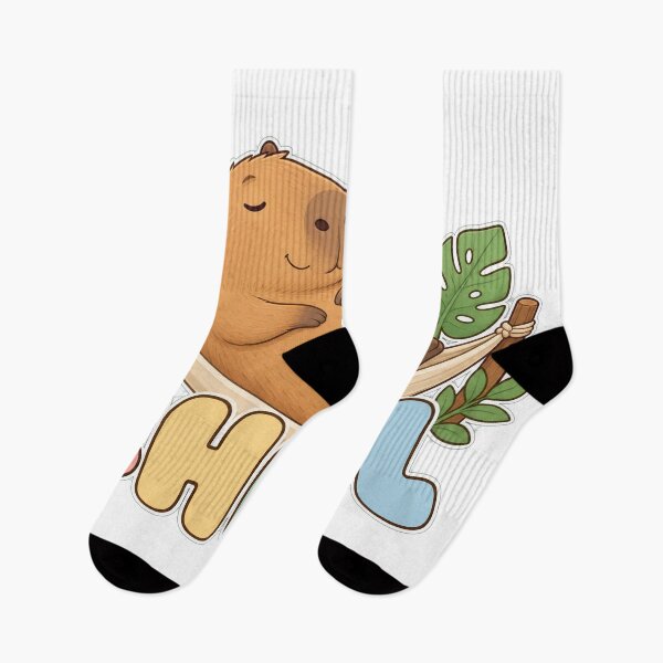 Item preview, RESPECT THE CAPYBARA Chill Capybara Typographic Design - Relaxed Water Hog Illustration  • designed and sold by Uglyandcute.