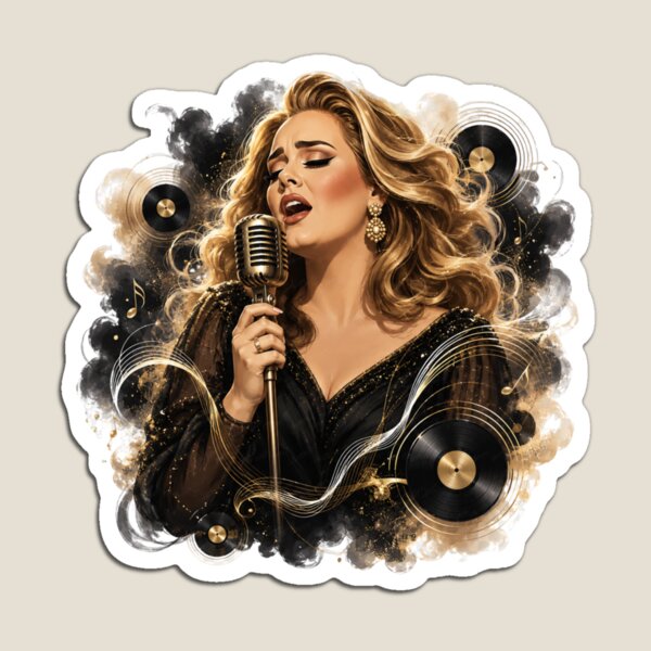Item preview, Adele Golden Vinyl Tribute designed and sold by madkeenoff.