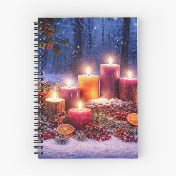 Item preview, Winter Solstice Yule Candles Lantern Snow designed and sold by Stephanie Laird.