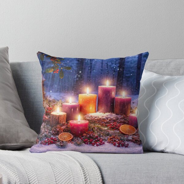Item preview, Winter Solstice Yule Candles Lantern Snow designed and sold by Stephanie Laird.