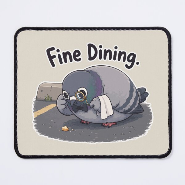 Item preview, Fine Dining Pigeon Funny Bird Sticker Fancy Food Lover Meme Gift designed and sold by SimplePoDesign.