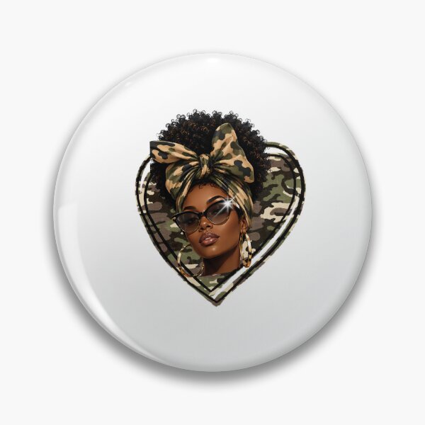 Item preview, Afro Black Women African American Black History Month Camo designed and sold by BornBorn.