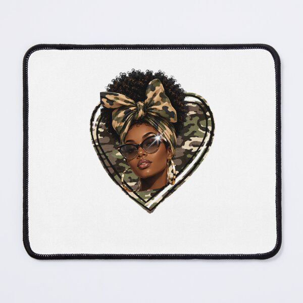 Item preview, Afro Black Women African American Black History Month Camo designed and sold by BornBorn.