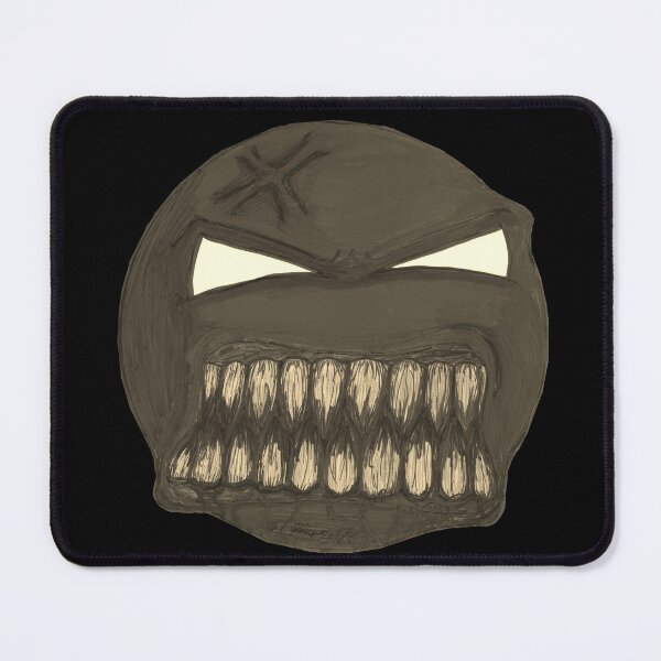 Item preview, Angry Face Scar-E-Moji - Vintage Sepia Edition designed and sold by Grimmlar.