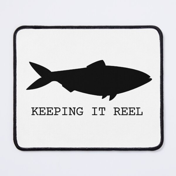Item preview, Keeping It Reel | Minimalist Black Fish Design designed and sold by ArtivaaStudio.