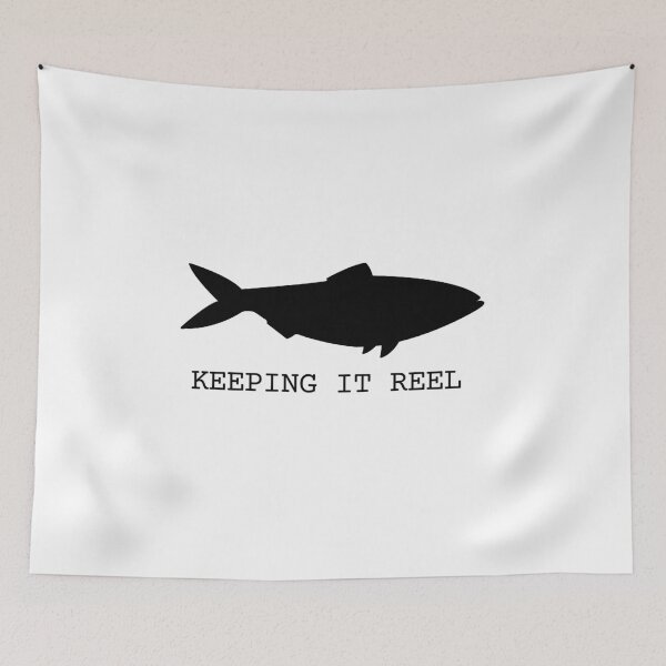 Item preview, Keeping It Reel | Minimalist Black Fish Design designed and sold by ArtivaaStudio.