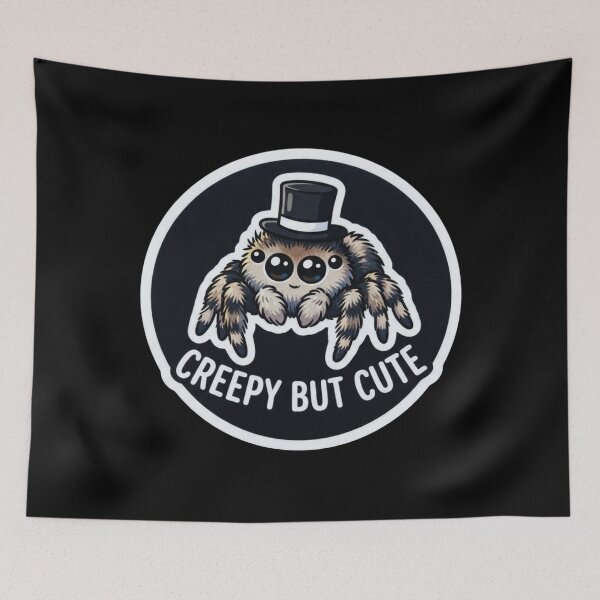 Item preview, Cute Jumping Spider with Top Hat Sticker designed and sold by Owcomm.