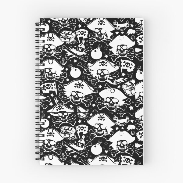 Item preview, Jolly Roger graphic pattern: pirate skulls (negative ver) designed and sold by Moonshroomarts.