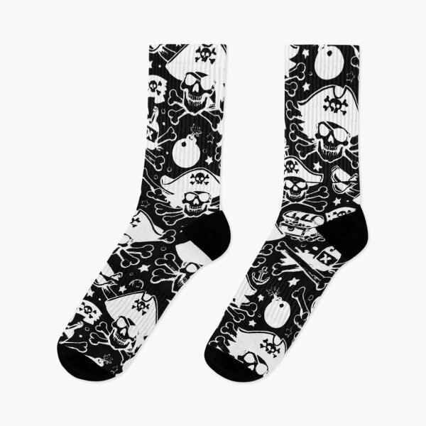 Item preview, Jolly Roger graphic pattern: pirate skulls (negative ver) designed and sold by Moonshroomarts.