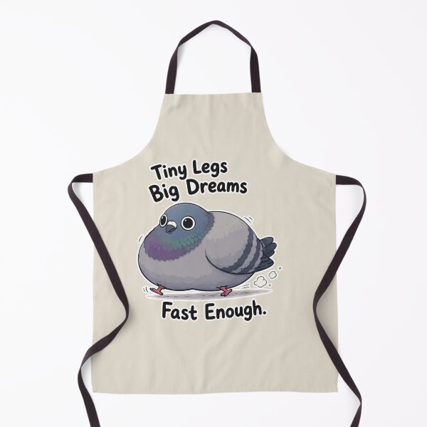 Item preview, Tiny Legs Big Dreams Funny Pigeon Sticker Cute Bird Meme Gift designed and sold by SimplePoDesign.